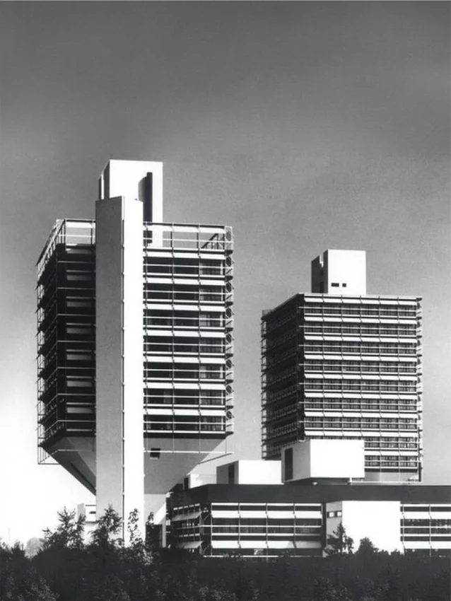 Olivetti-Zentrale in Frankfurt-Niederrad by Egon Eiermann